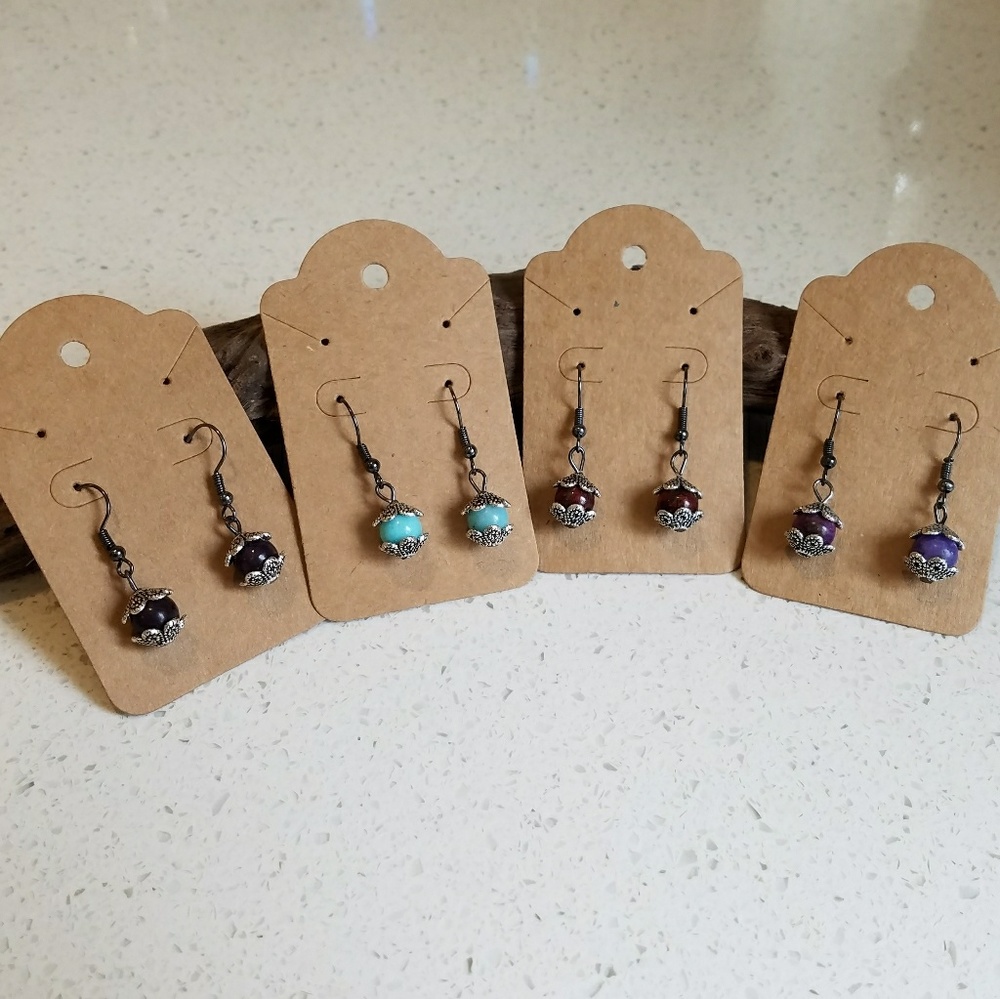 87RWD || Boho bead earrings